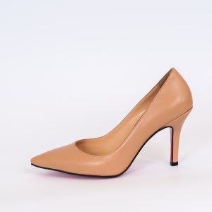 Дамски обувки SO CLASSIC NUDE, кожа, ток 80 мм