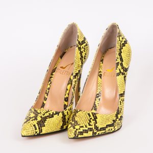 Дамски обувки YELLOW PYTHON, ток 120мм