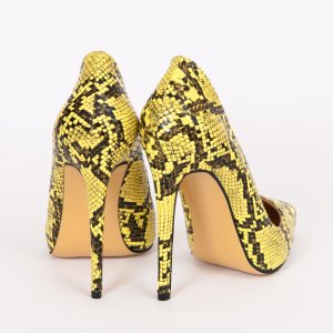 Дамски обувки YELLOW PYTHON, ток 120мм