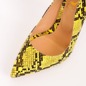 Дамски обувки YELLOW PYTHON, ток 120мм