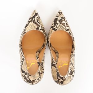 Дамски обувки GRAY PYTHON, ток 120мм