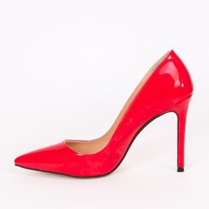 Дамски обувки CLASSIC RED, червен лак, ток 100мм