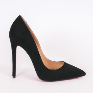 Дамски обувки SO CLASSIC BLACK, велур, ток 120мм