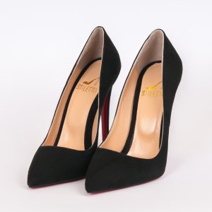 Дамски обувки SO CLASSIC BLACK, велур, ток 120мм