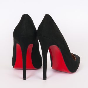 Дамски обувки SO CLASSIC BLACK, велур, ток 120мм