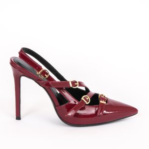 Дамски обувки MIU BORDEAUX, лак, ток 105мм