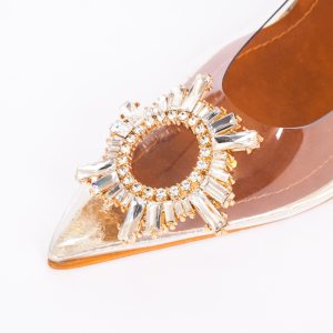 Дамски обувки PLEXI GOLD, ток 110 мм