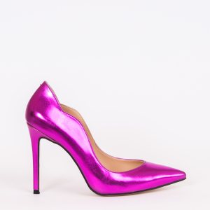 Дамски обувки LOVE NEON, фуксия еко кожа, ток 105мм