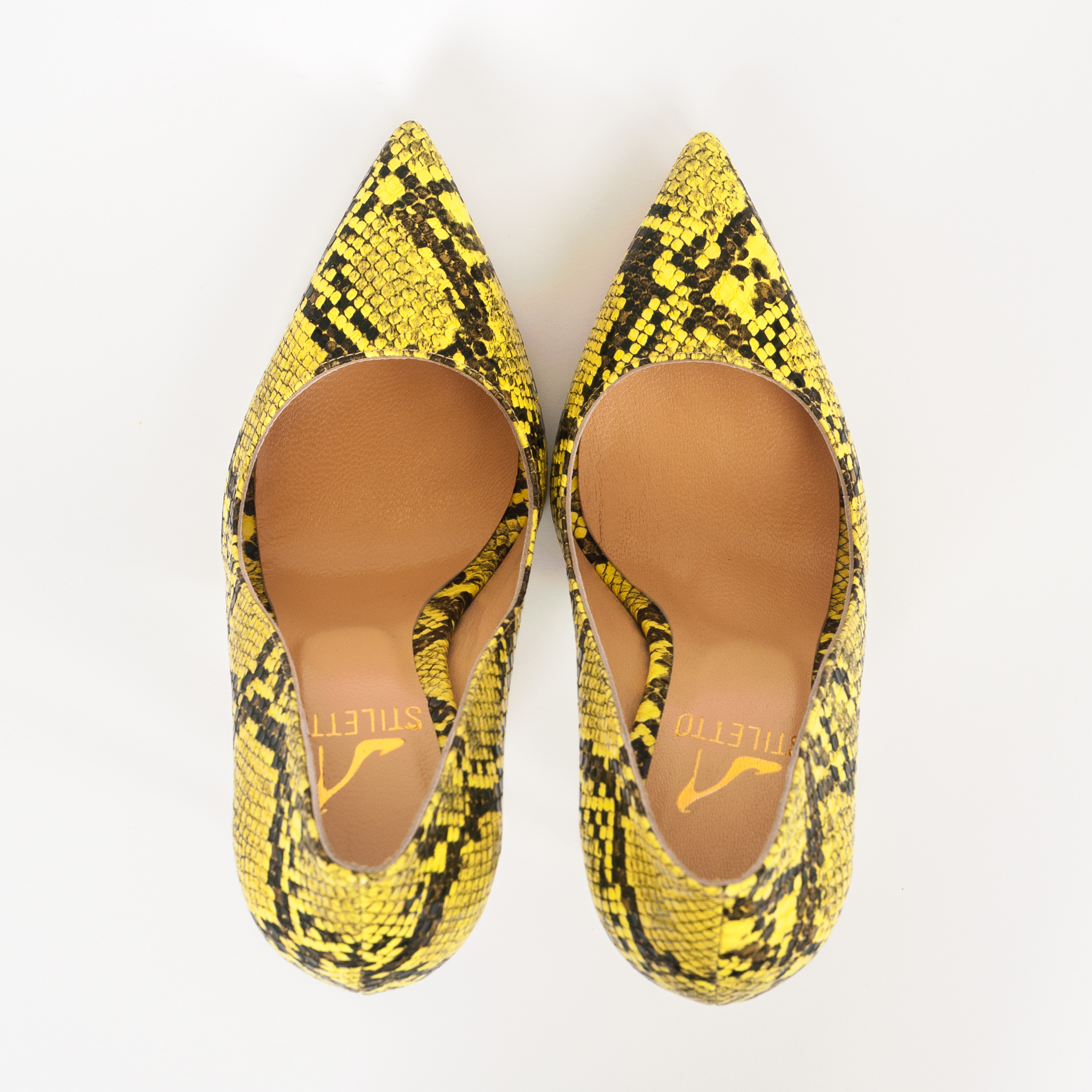Дамски обувки YELLOW PYTHON, ток 120мм